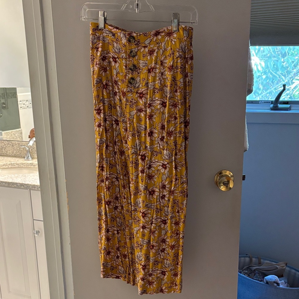 Floral Yellow Skirt